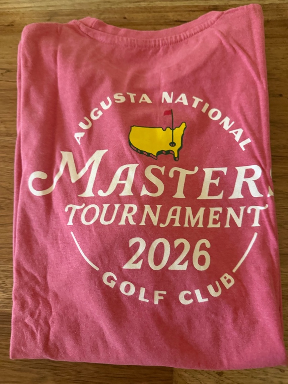 2026 brand new woman’s Masters Pink Short Sleeve Tee